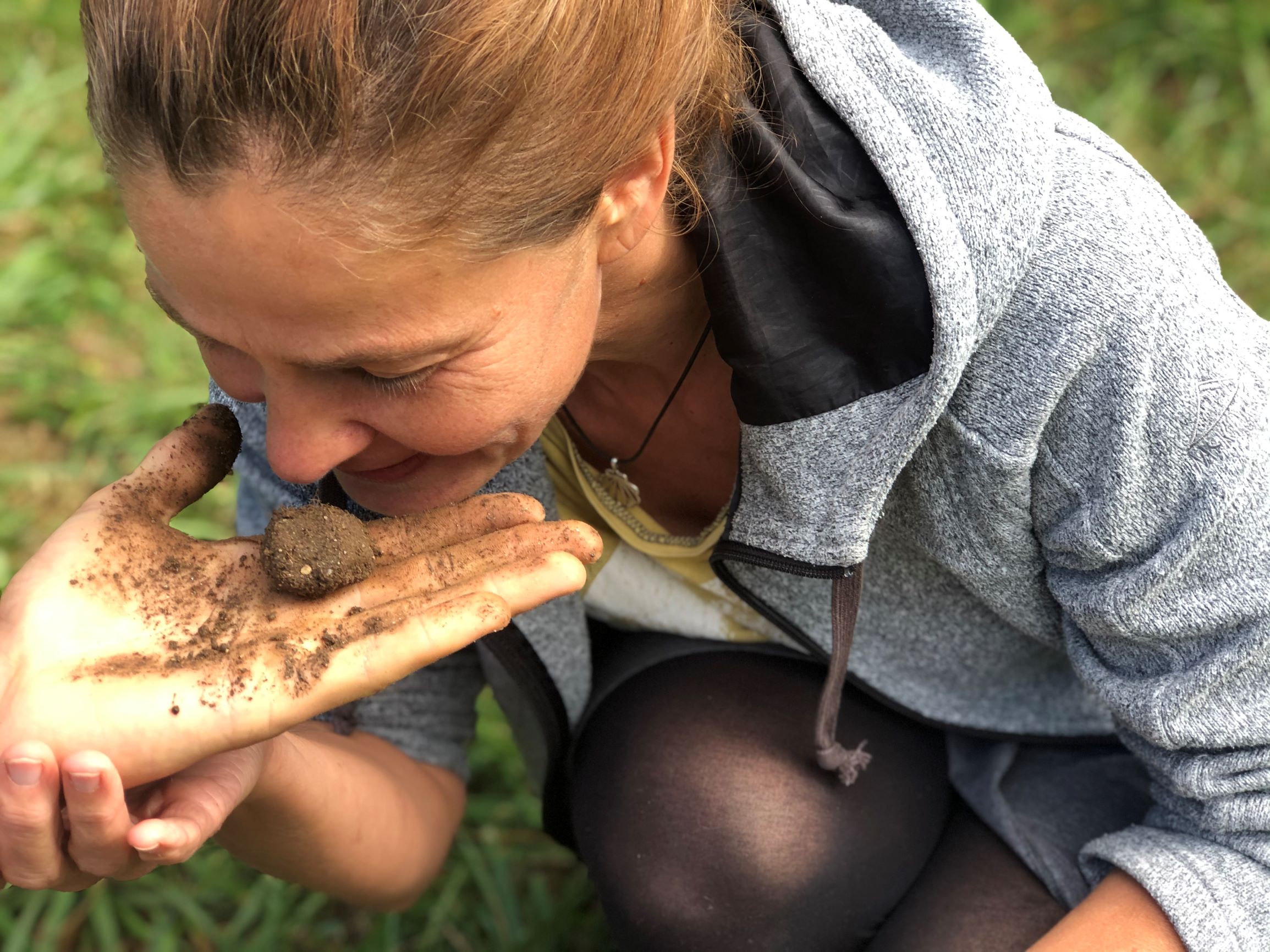 Permaculture design course teaching session at Afrinoon Farm in Brittany